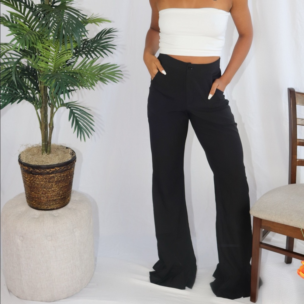 High waist flare pants